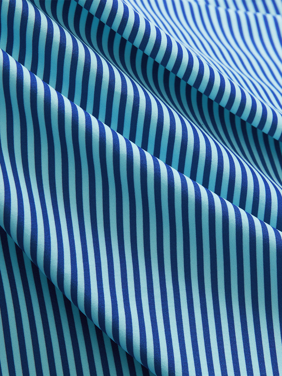 Upgraded Two-tone Striped Quick Dry Polo Shirt