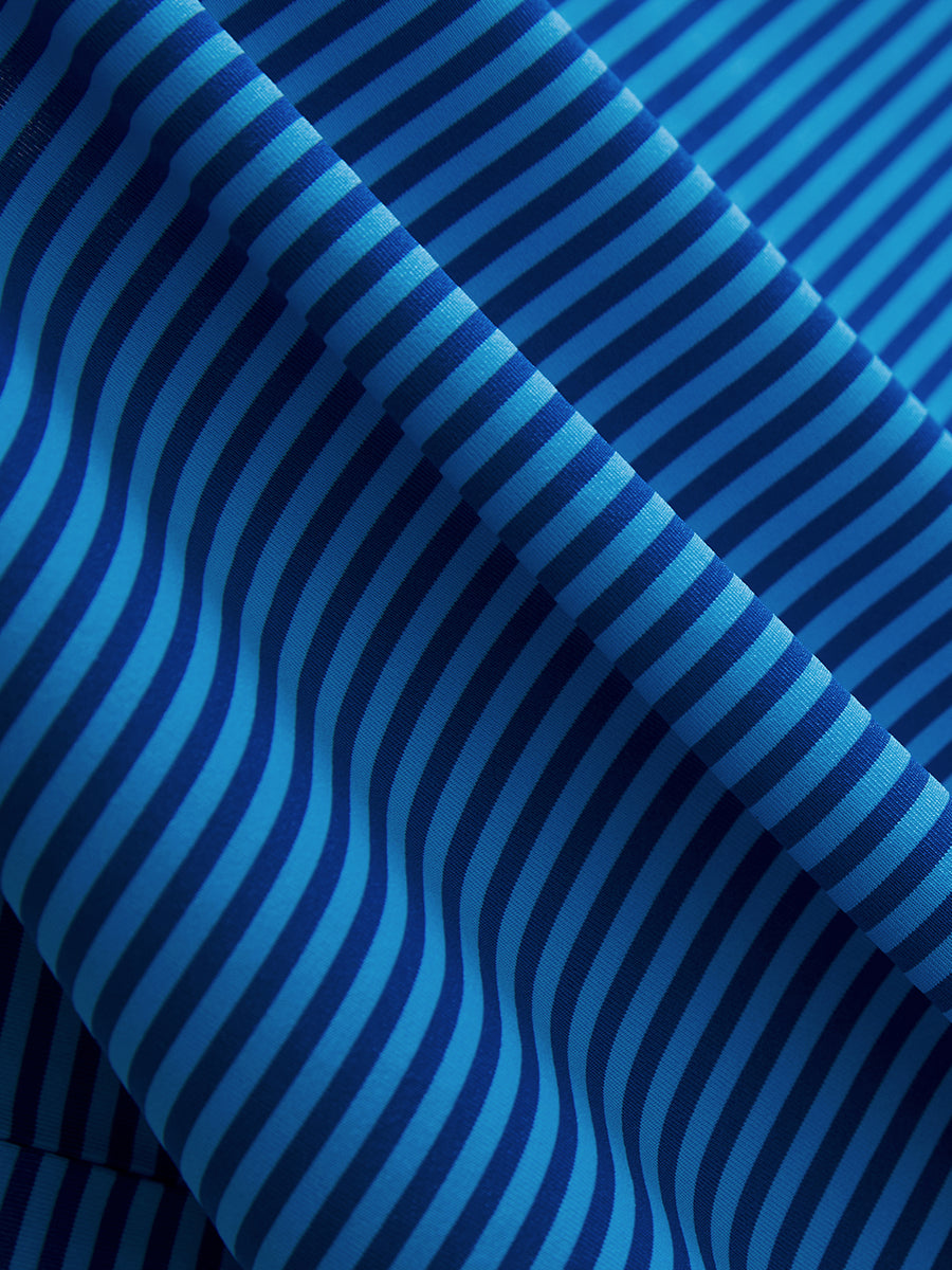 Upgraded Two-tone Striped Quick Dry Polo Shirt