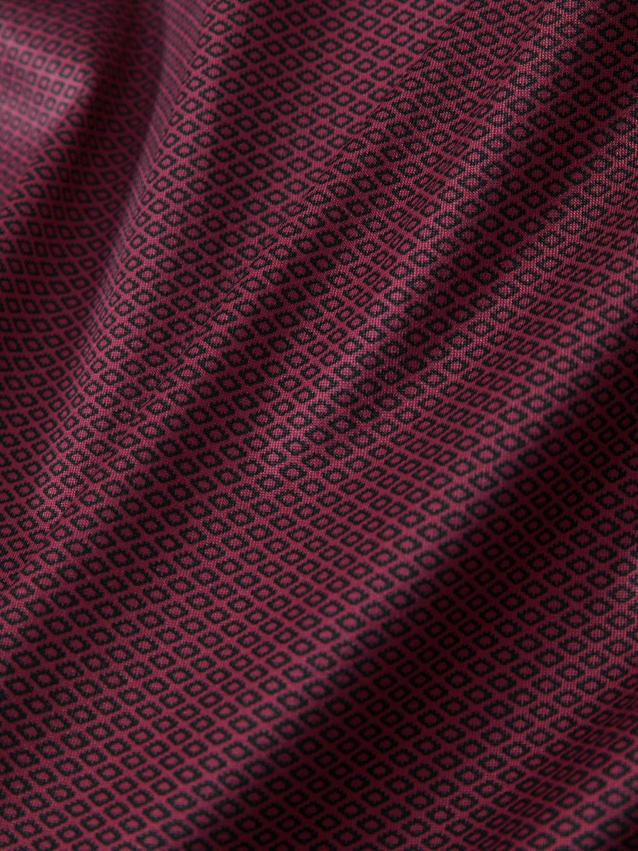 4 Way Stretch Print Collared Polo Shirts