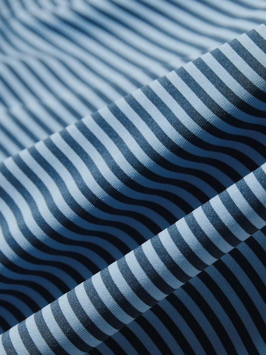 Upgraded Two-tone Striped Quick Dry Polo Shirt
