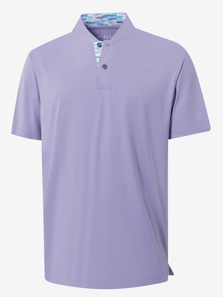 Moisture-Wicking Short Sleeve Henley Shirt