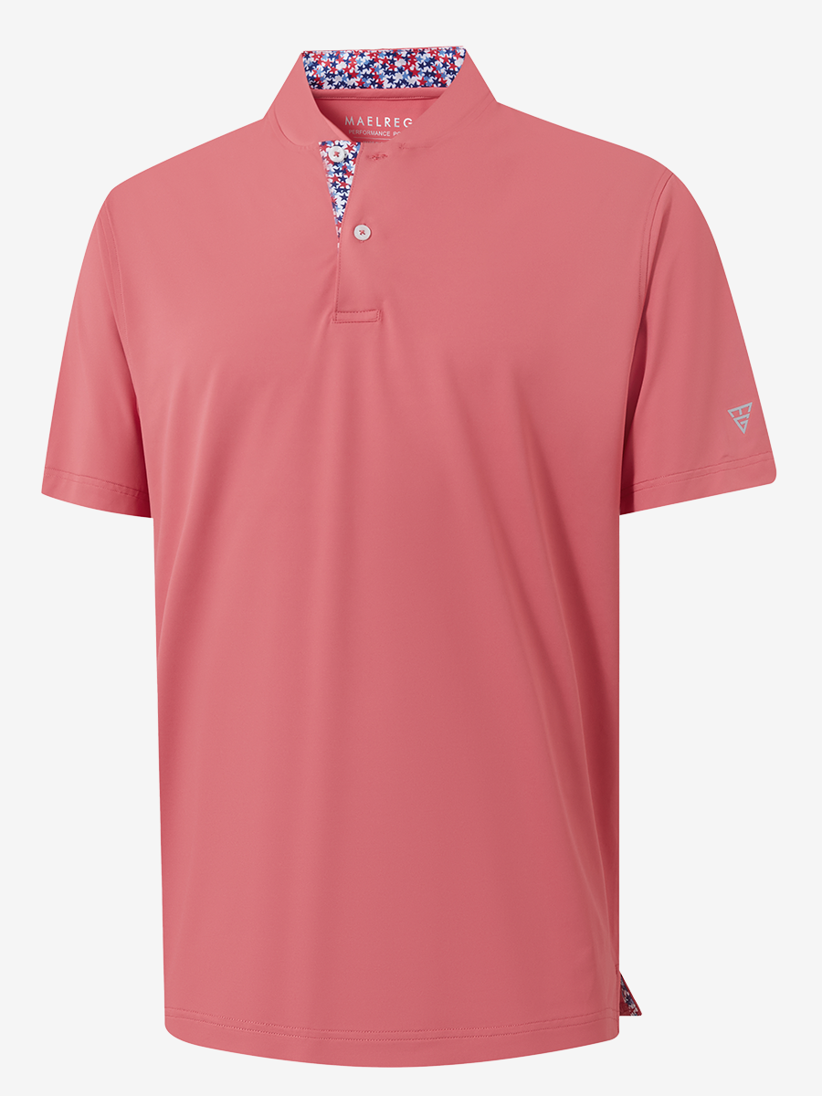 Moisture-Wicking Short Sleeve Henley Shirt