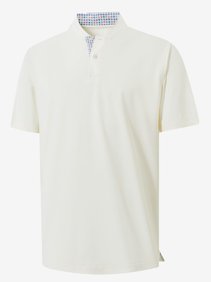 Moisture-Wicking Short Sleeve Henley Shirt