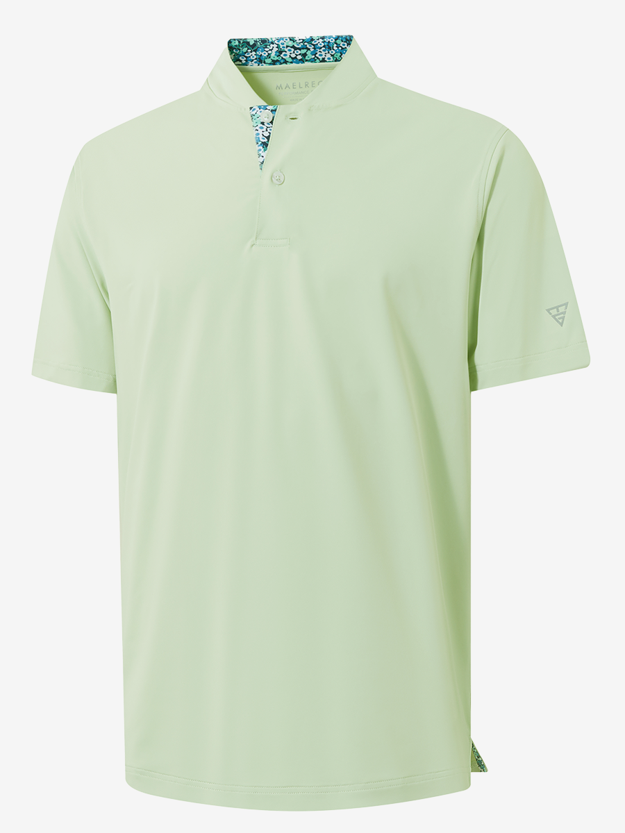 Moisture-Wicking Short Sleeve Henley Shirt