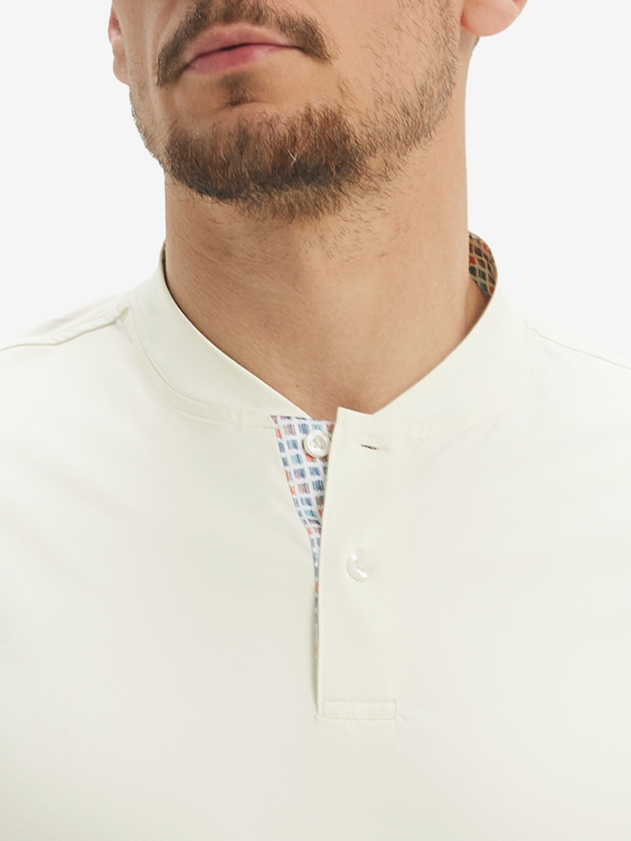 Moisture-Wicking Short Sleeve Henley Shirt