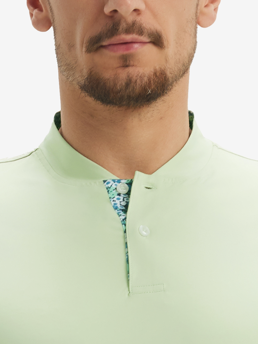 Moisture-Wicking Short Sleeve Henley Shirt