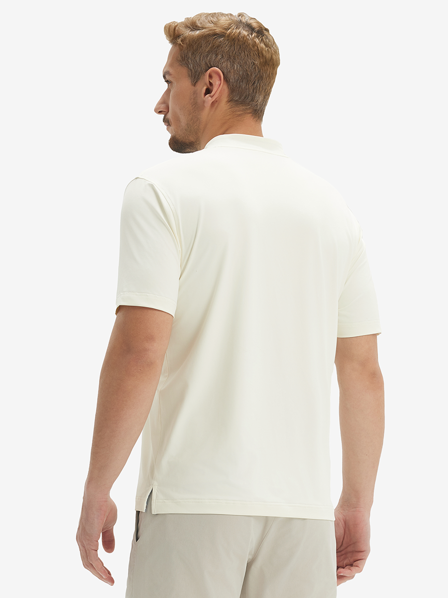 Moisture-Wicking Short Sleeve Henley Shirt