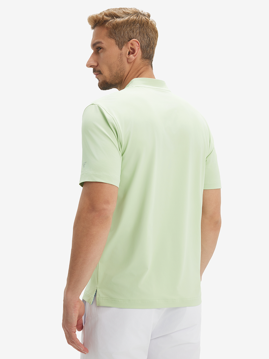 Moisture-Wicking Short Sleeve Henley Shirt