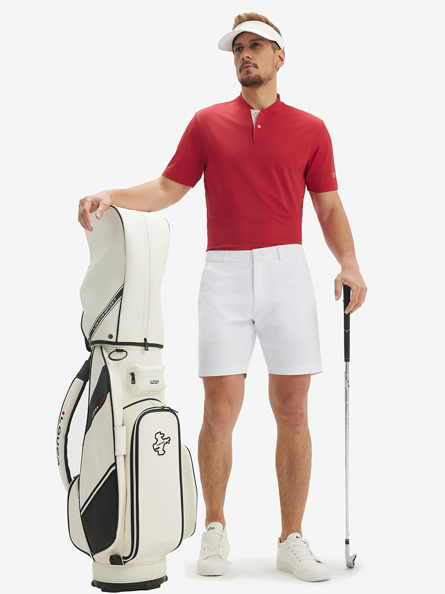 Moisture-Wicking Short Sleeve Henley Shirt