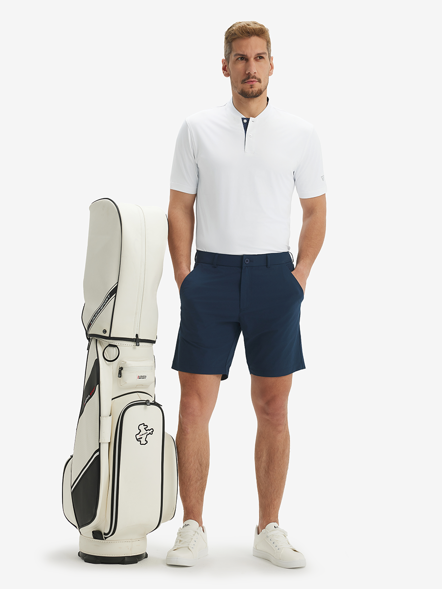 Moisture-Wicking Short Sleeve Henley Shirt