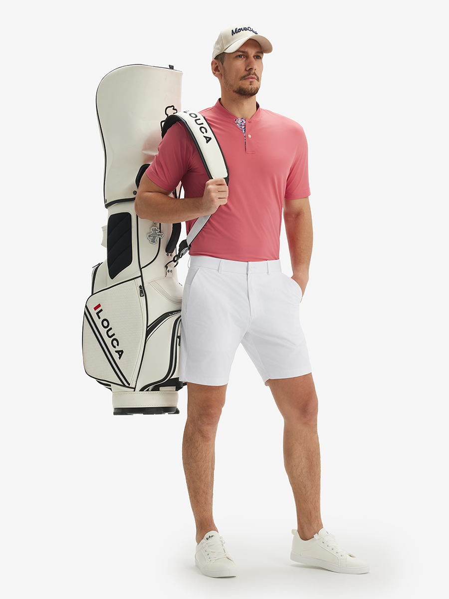 Moisture-Wicking Short Sleeve Henley Shirt