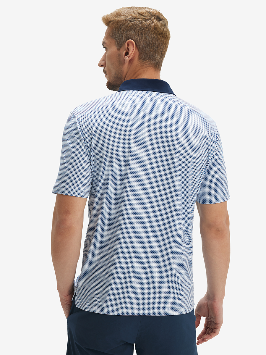 Lightweight Stretch Upgraded Print Golf Polo Shirts
