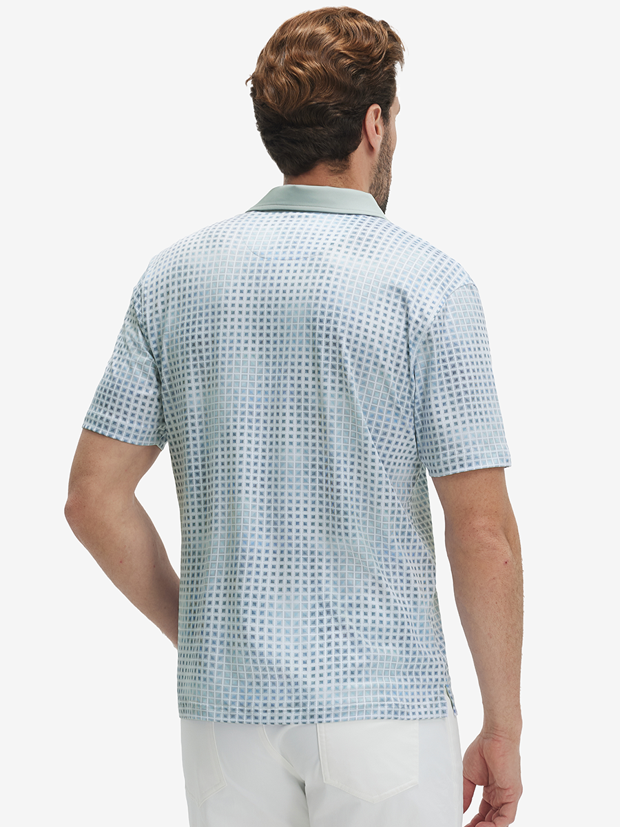 Lightweight Stretch Upgraded Print Golf Polo Shirts