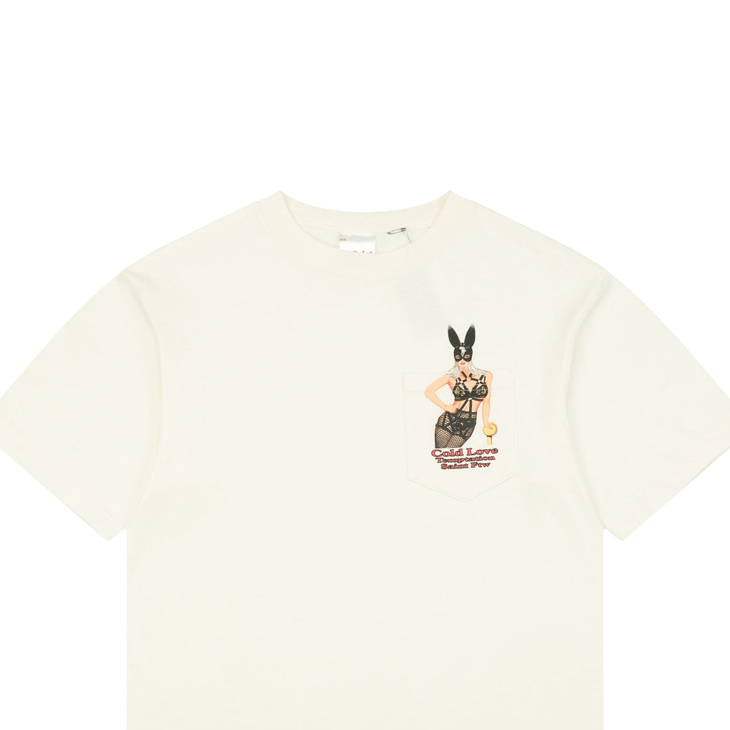 Saint Michael Bunny Girl Print Short Sleeve Tee