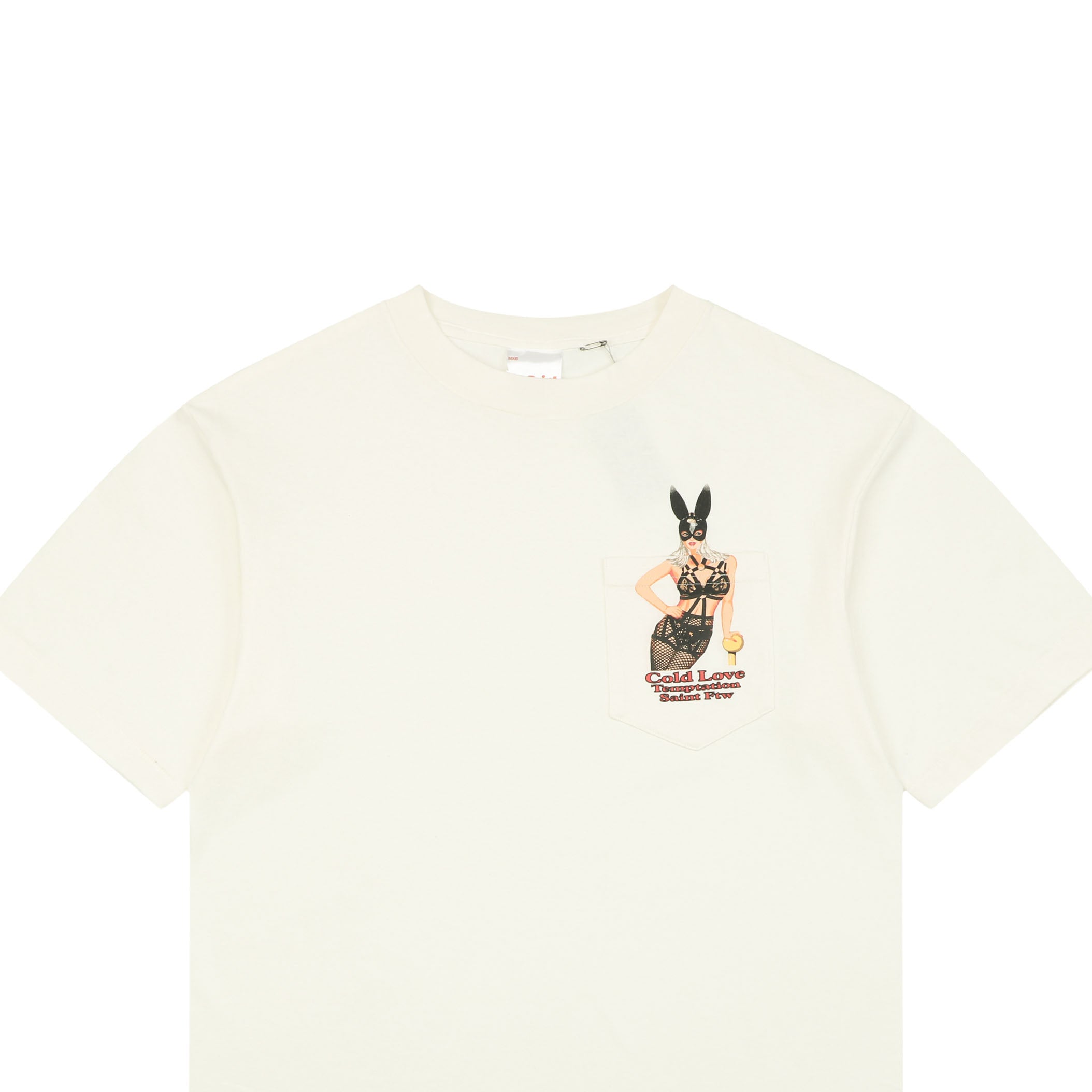 Saint Michael Bunny Girl Print Short Sleeve Tee