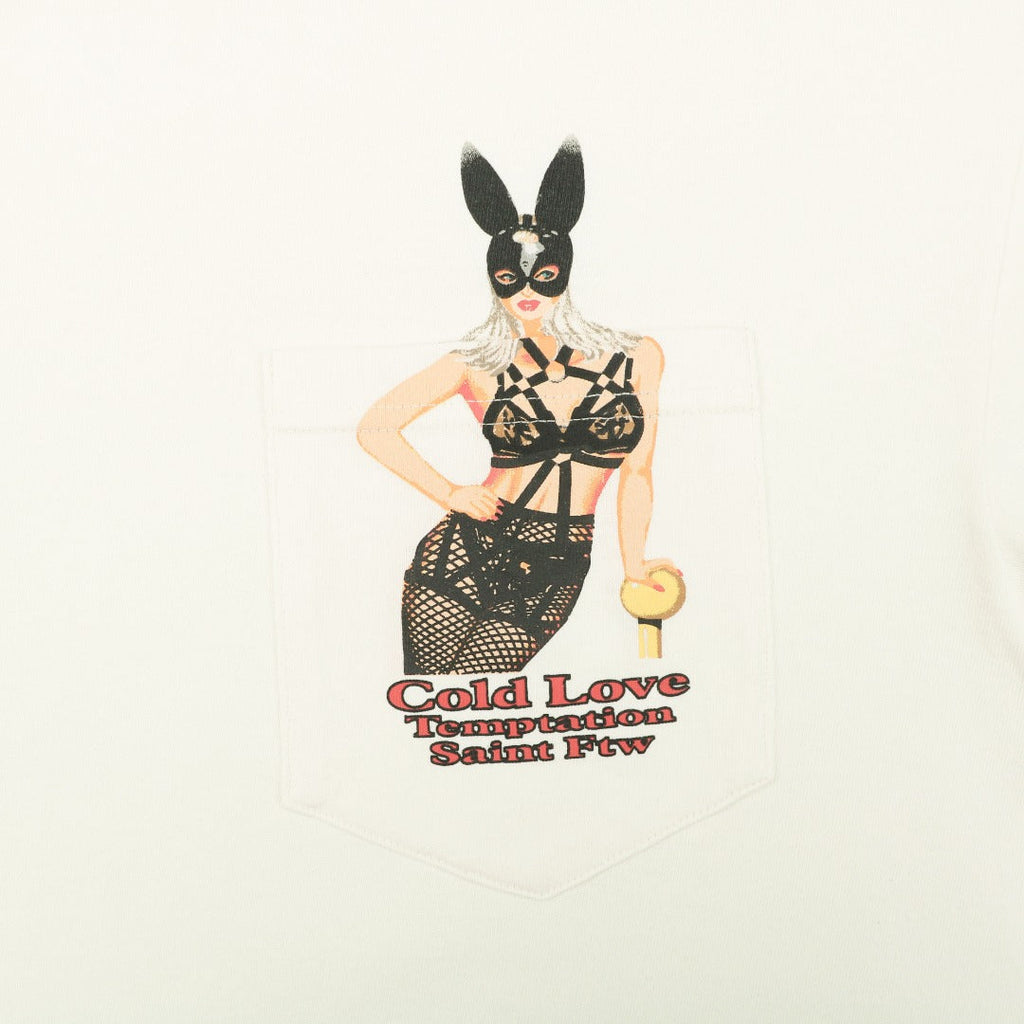 Saint Michael Bunny Girl Print Short Sleeve Tee