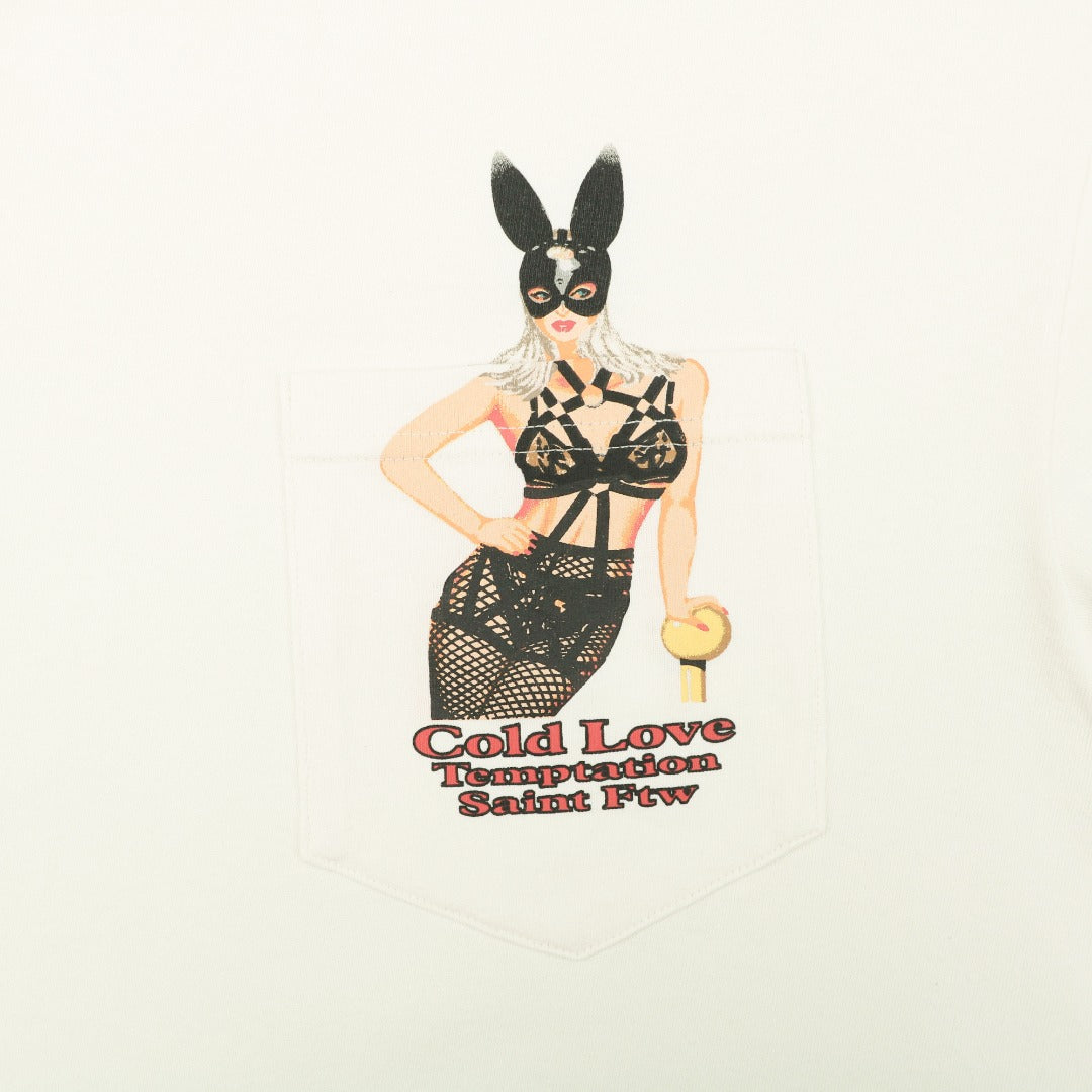 Saint Michael Bunny Girl Print Short Sleeve Tee