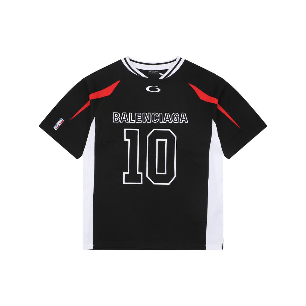 Balenciaga No.10 NBA Color-Block Short Sleeve Tee