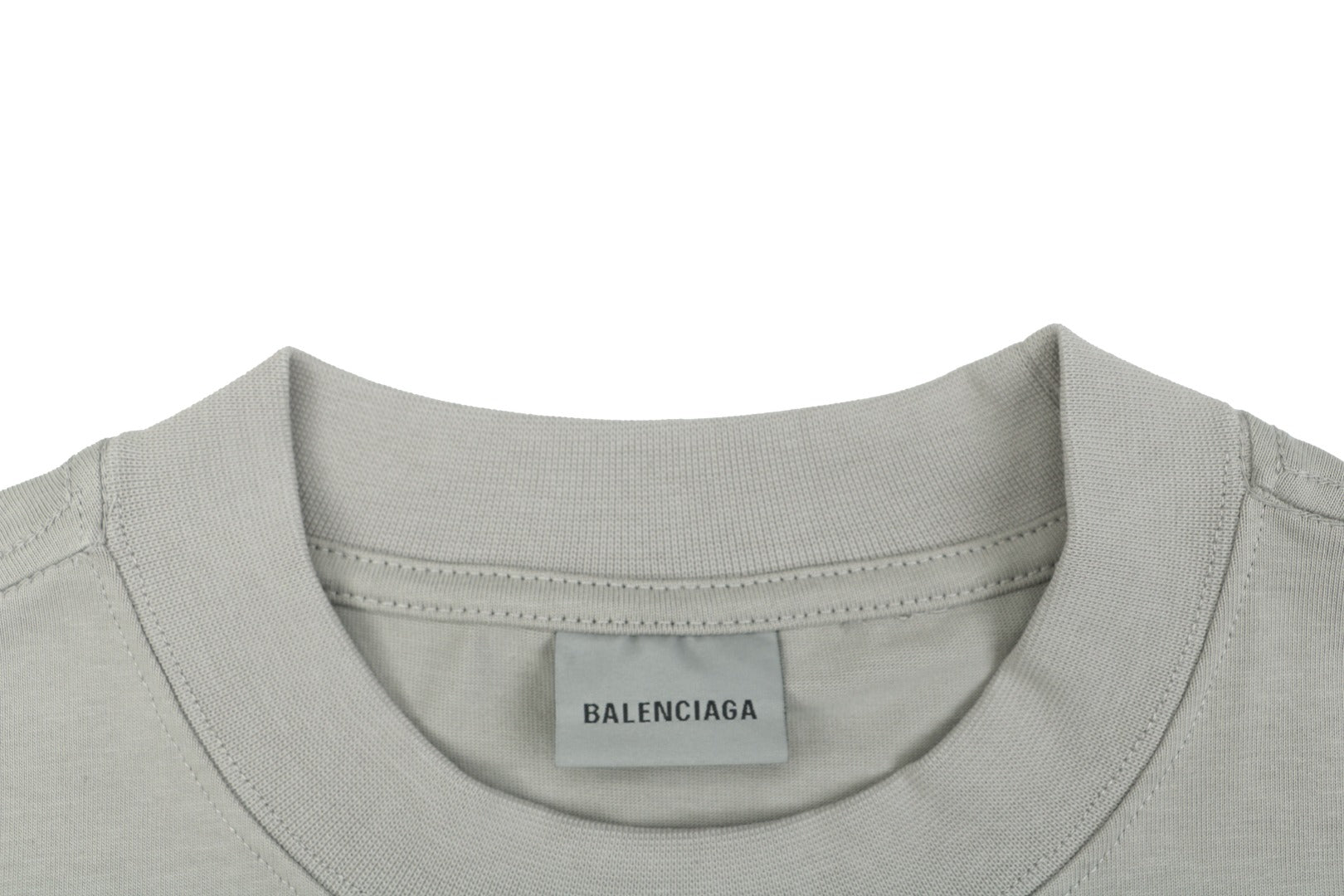 Balenciaga Couture Sunset Wave Print Short Sleeve Tee - Grey