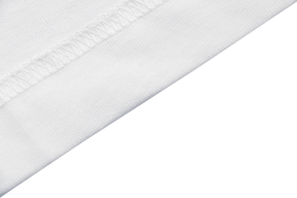 Burberry Check Flag Embroidered Short Sleeve Tee - White
