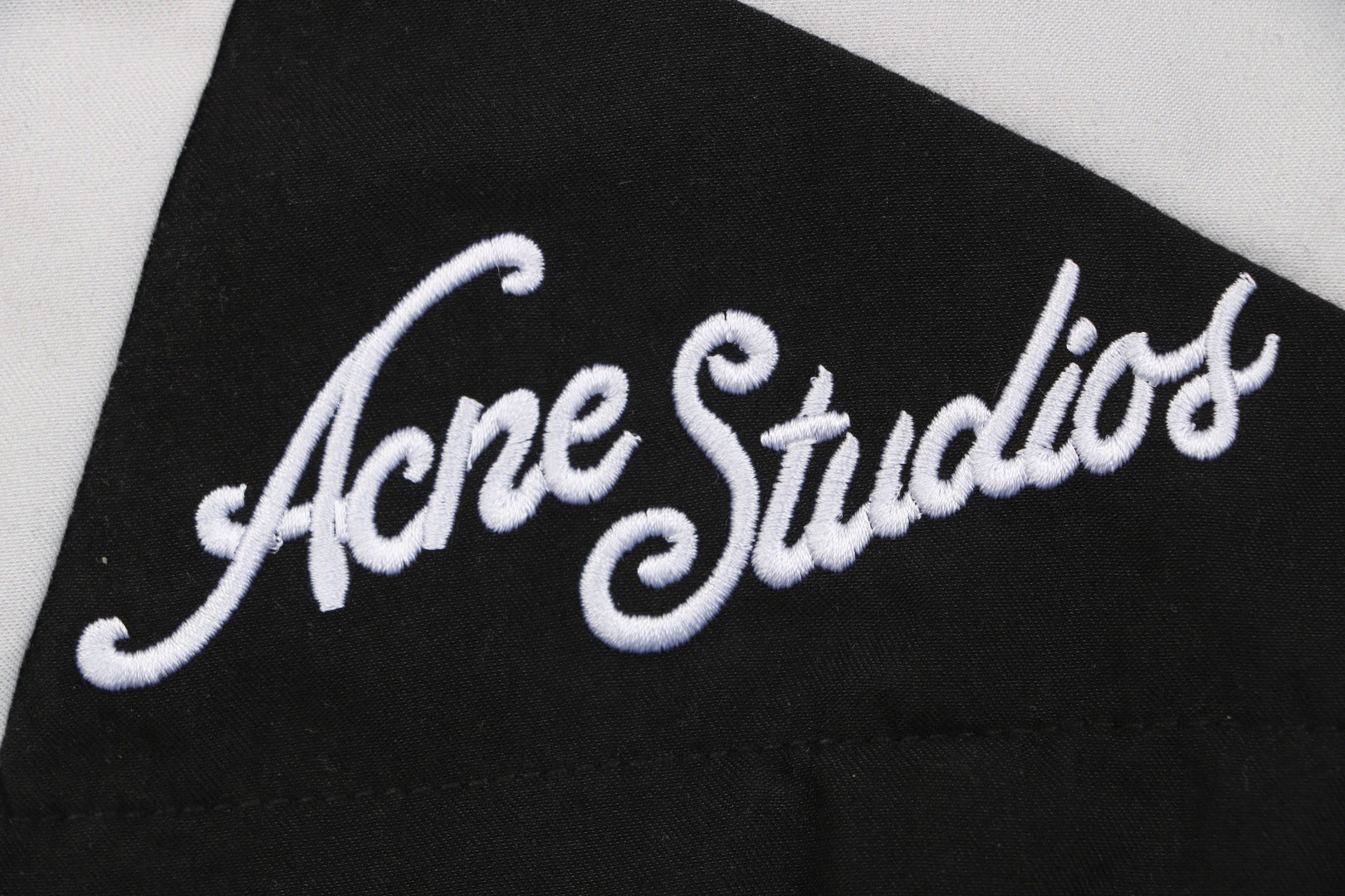 Acne Studios High-Rise Color-Block Woven Shorts