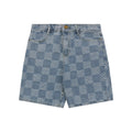 Louis Vuitton Light Blue Checkerboard Denim Shorts