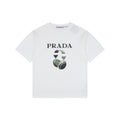Prada Headphone Print Short Sleeve Tee - White
