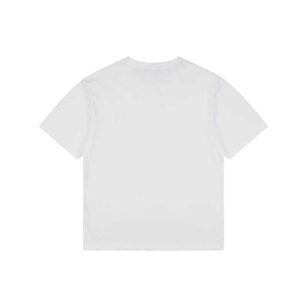 Prada Headphone Print Short Sleeve Tee - White