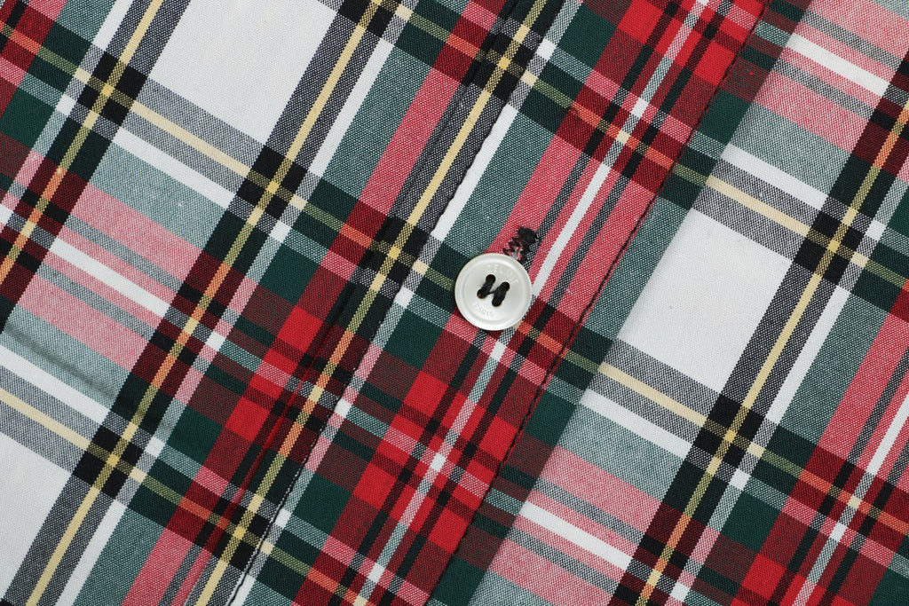 Celine Red & White Plaid Long Sleeve Shirt