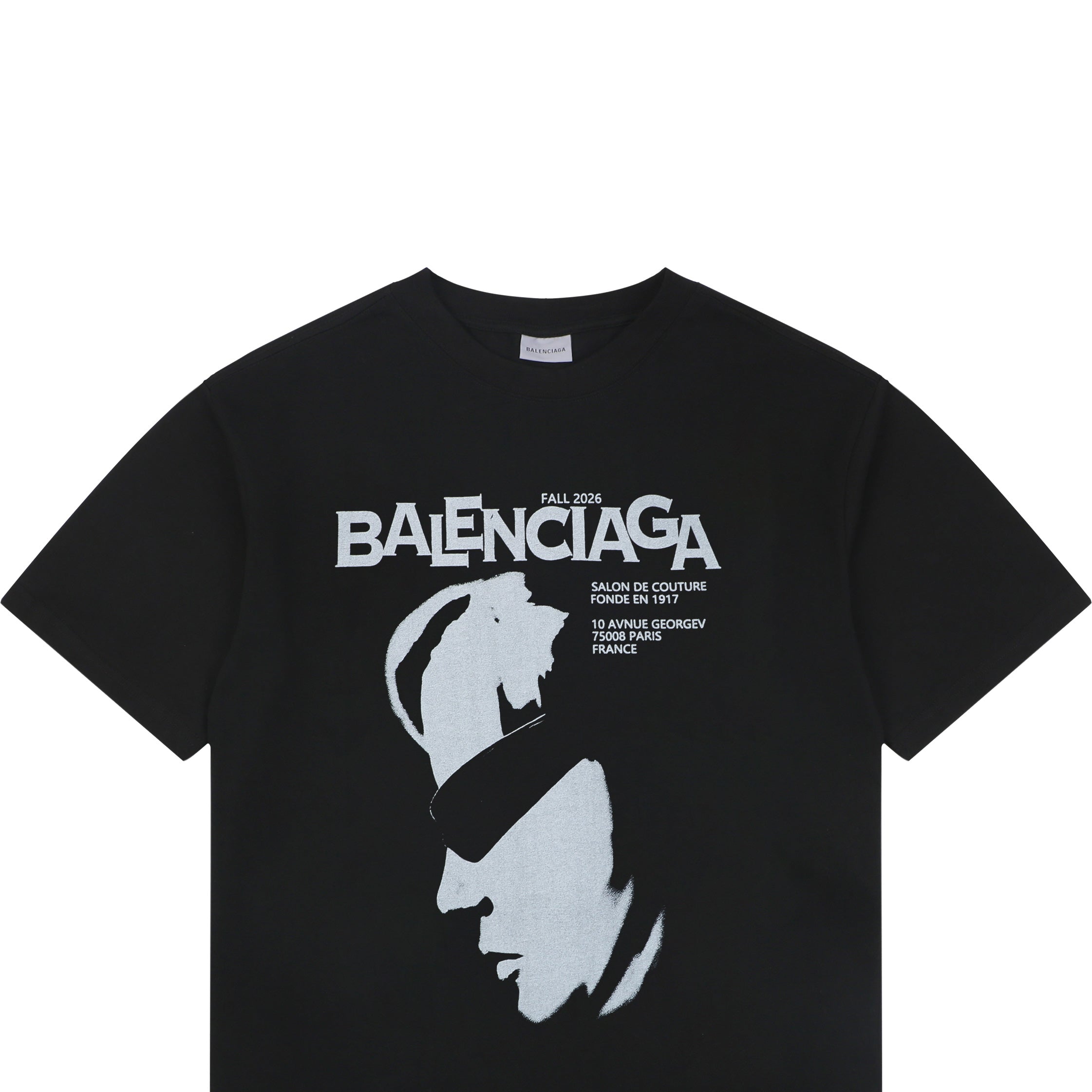 Balenciaga Sunglasses Portrait Print Short Sleeve Tee