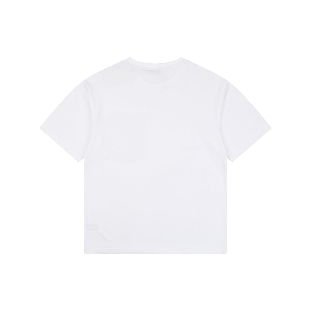 Burberry White Large Check Pocket Short Sleeve Tee