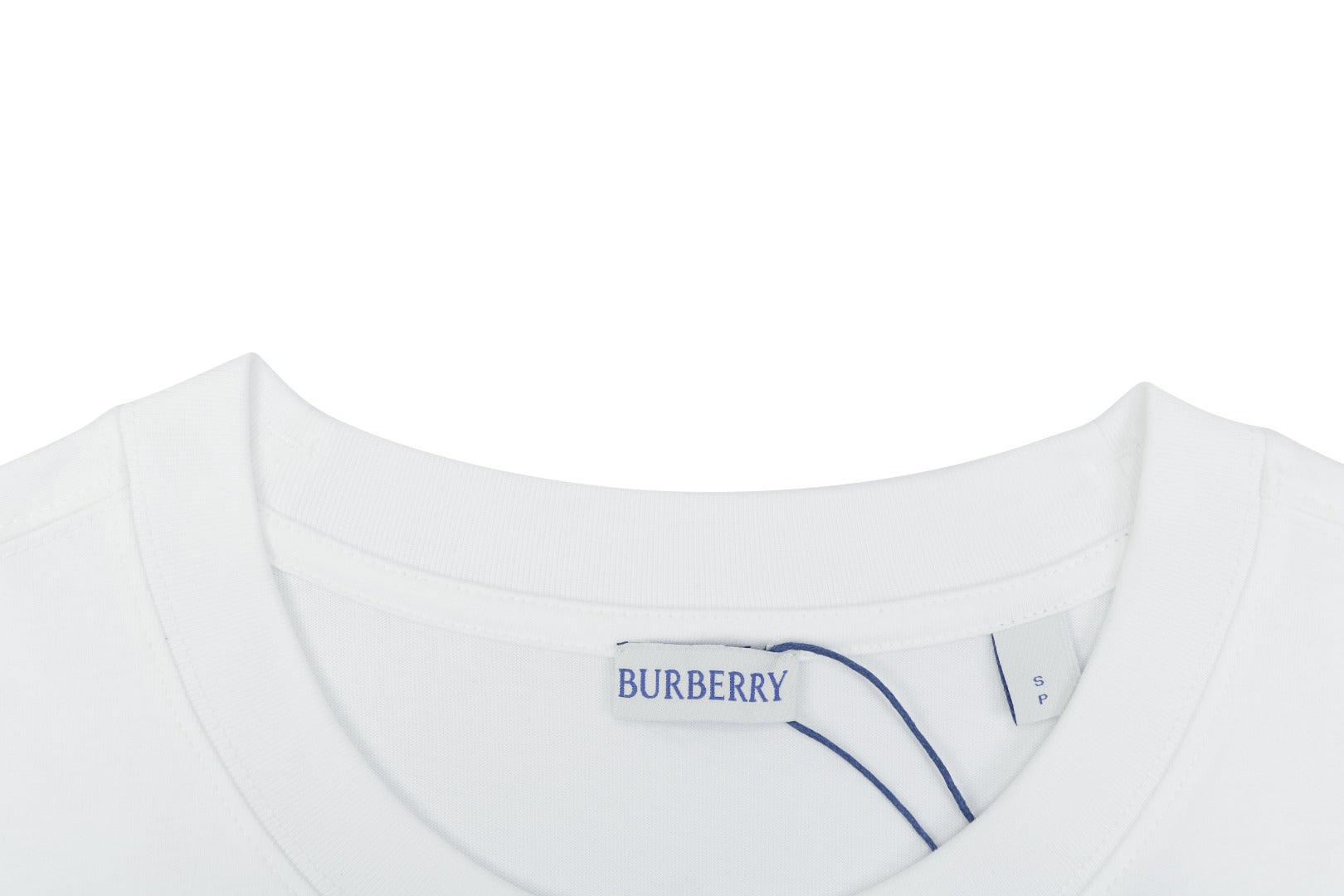 Burberry Rose & Equestrian Knight Embroidered Short Sleeve Tee - White