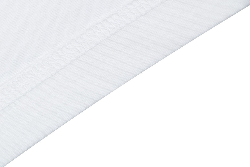 Burberry Rose & Equestrian Knight Embroidered Short Sleeve Tee - White