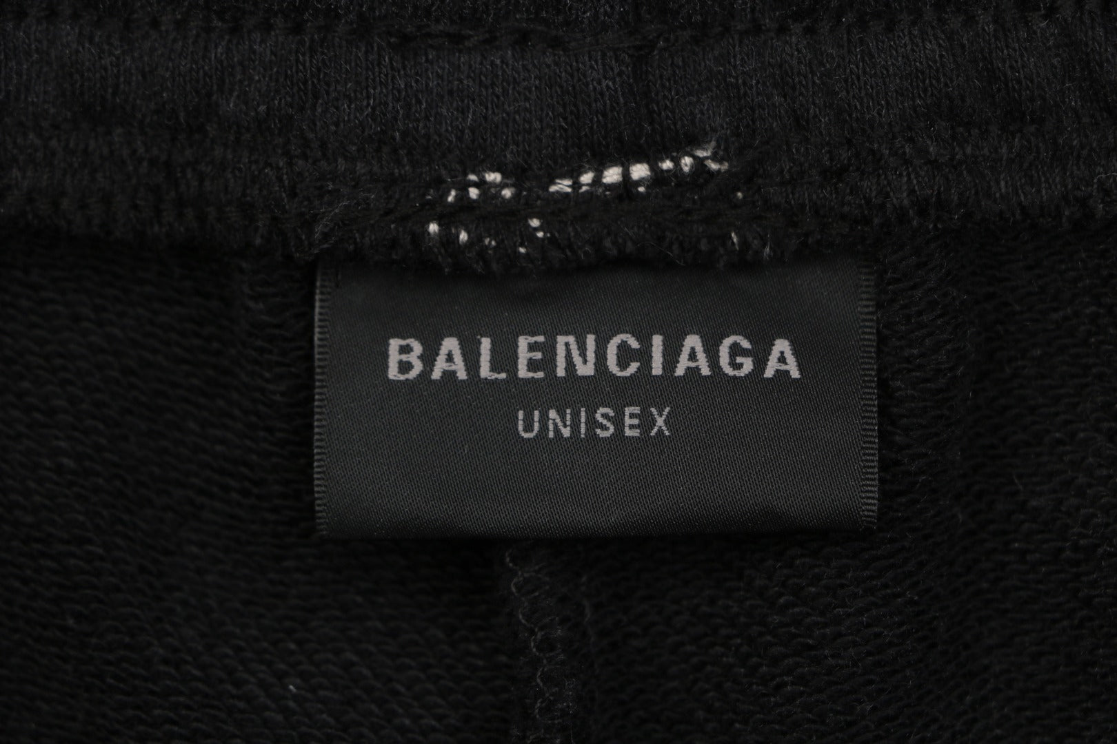Balenciaga Small Logo Paris Lettering Embroidered Shorts