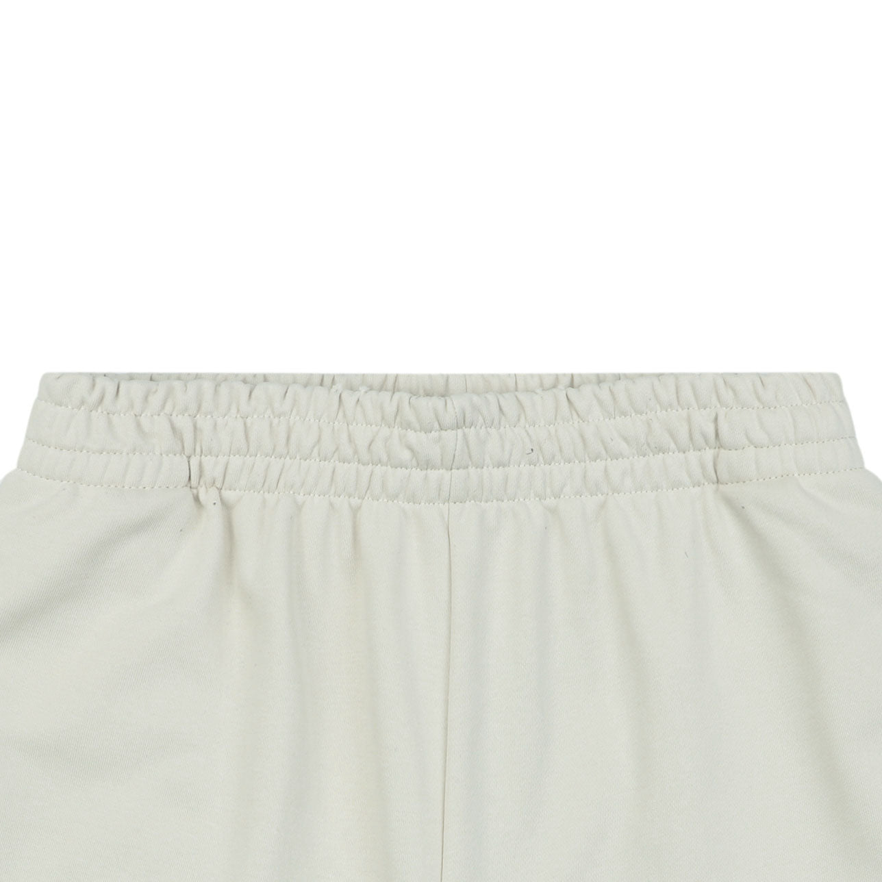 Balenciaga Small Logo Paris Lettering Embroidered Shorts — Cream