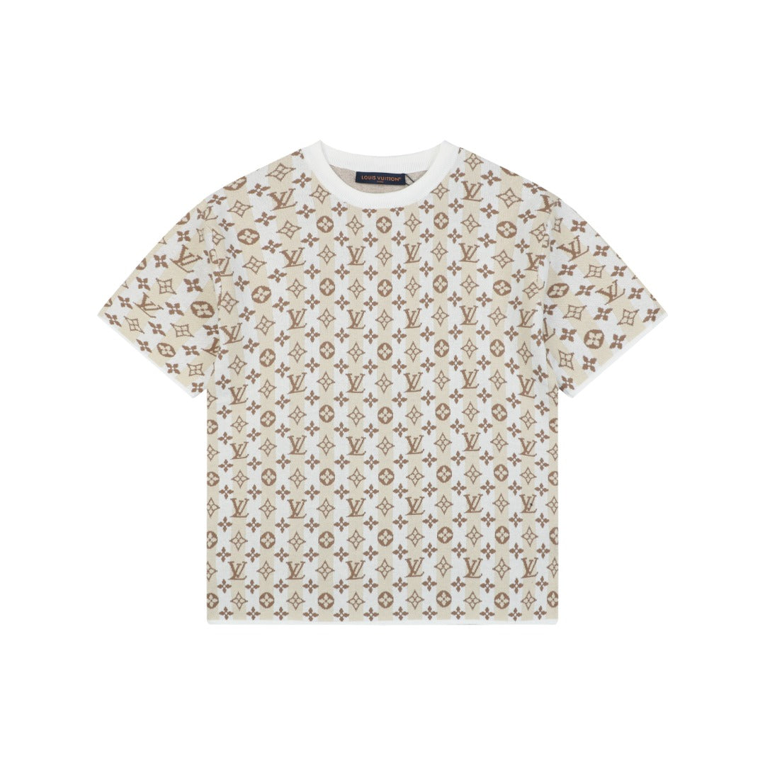 Louis Vuitton Old Money Floral Print Short Sleeve Tee