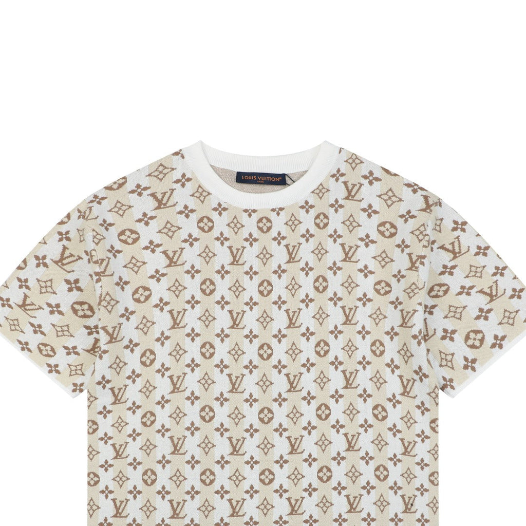 Louis Vuitton Old Money Floral Print Short Sleeve Tee