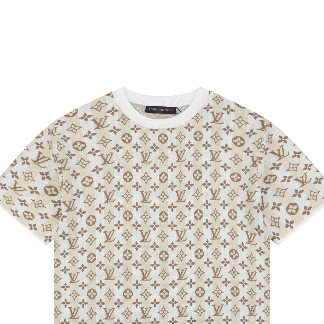 Louis Vuitton Old Money Floral Print Short Sleeve Tee