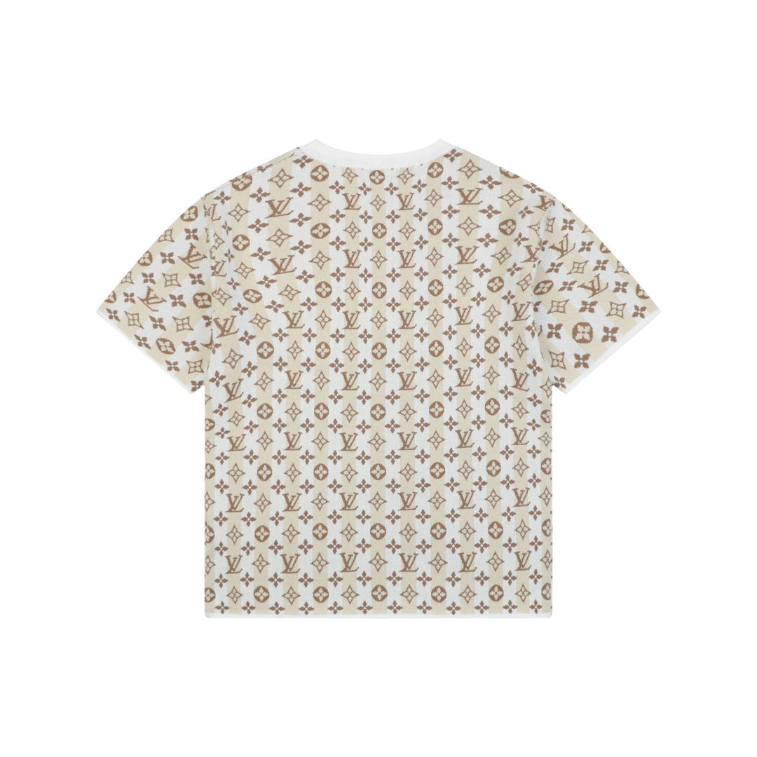 Louis Vuitton Old Money Floral Print Short Sleeve Tee
