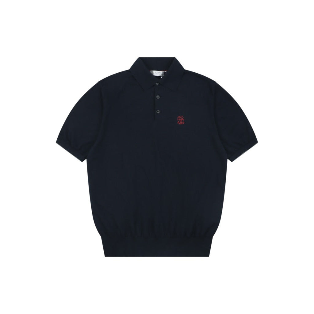Berluti Red Label Jacquard Polo Short Sleeve Shirt
