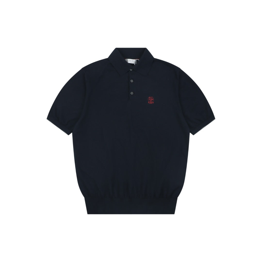 Berluti Red Label Jacquard Polo Short Sleeve Shirt