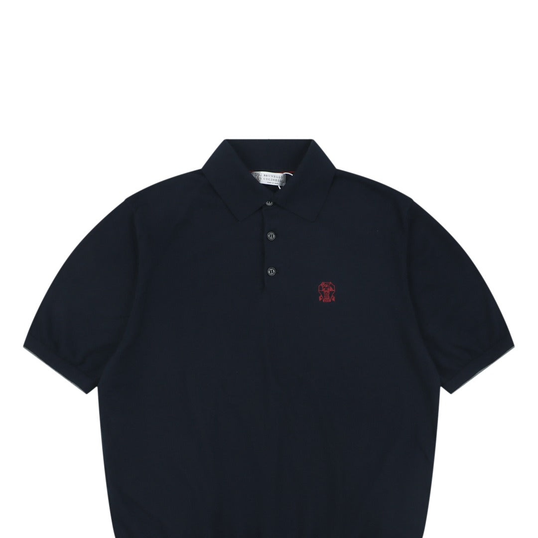 Berluti Red Label Jacquard Polo Short Sleeve Shirt