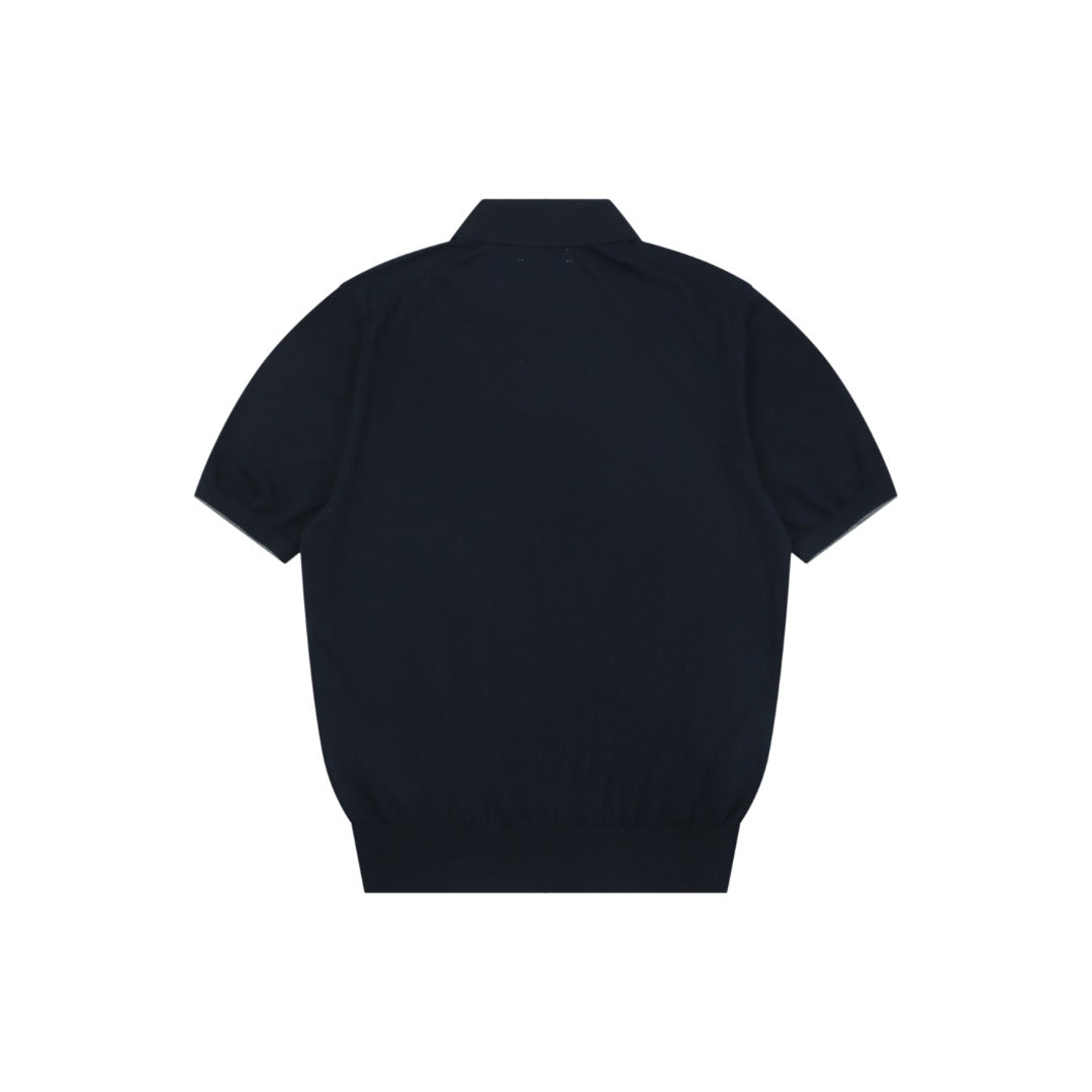 Berluti Red Label Jacquard Polo Short Sleeve Shirt