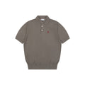 Berluti Red Label Jacquard Polo Short Sleeve Shirt — Khaki Brown