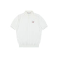 Berluti Red Label Jacquard Polo Short Sleeve Shirt — White