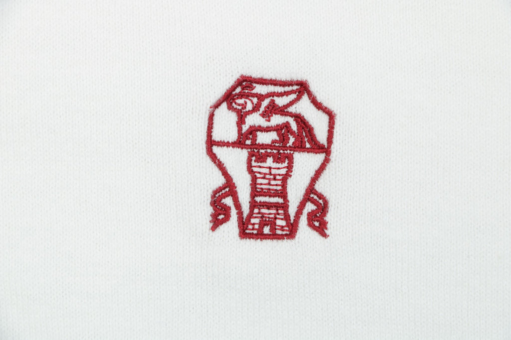 Berluti Red Label Jacquard Polo Short Sleeve Shirt — White