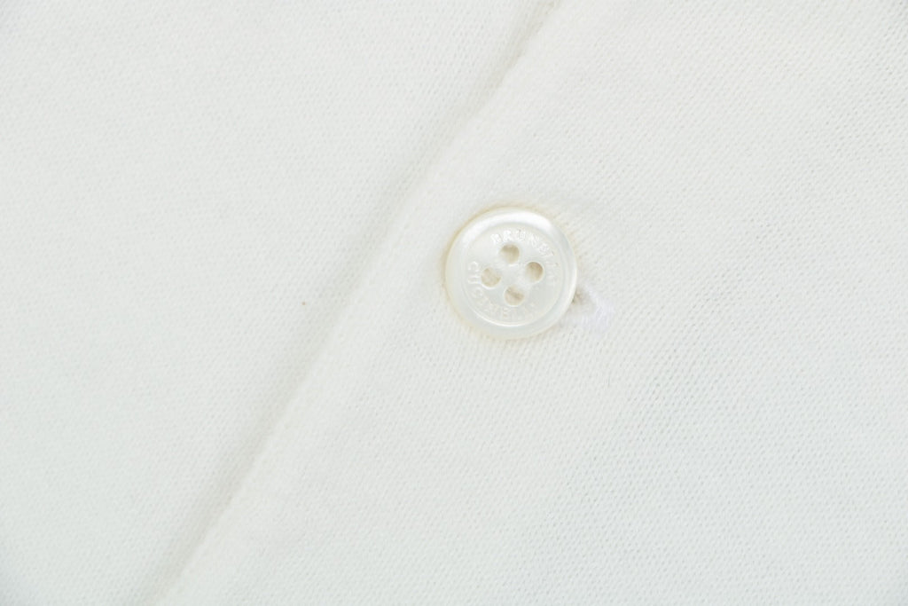 Berluti Red Label Jacquard Polo Short Sleeve Shirt — White