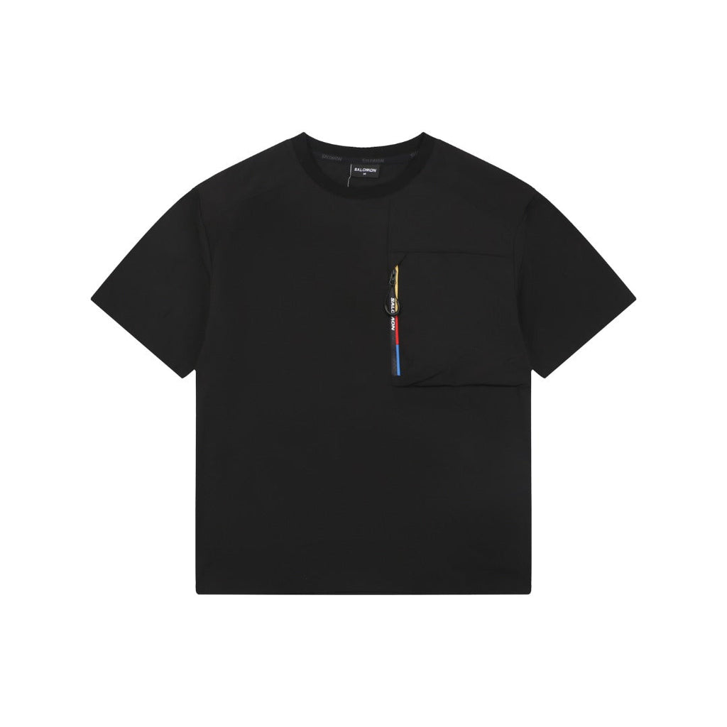 Salomon Racing Flag Zip Pocket Short Sleeve Tee