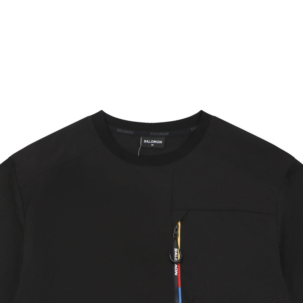 Salomon Racing Flag Zip Pocket Short Sleeve Tee