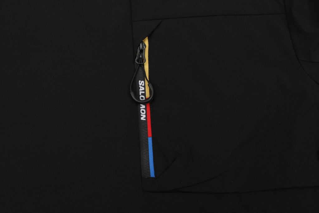 Salomon Racing Flag Zip Pocket Short Sleeve Tee